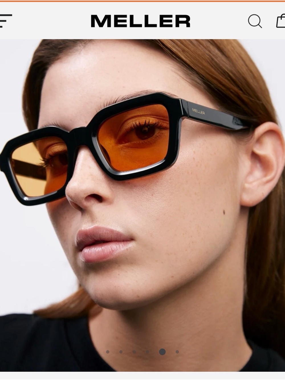 Meller Nayah black orange sunglasses